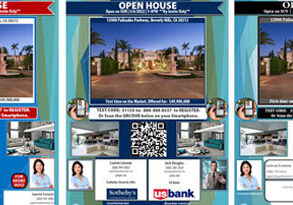 Text and QR Code Flyers for Real Estate